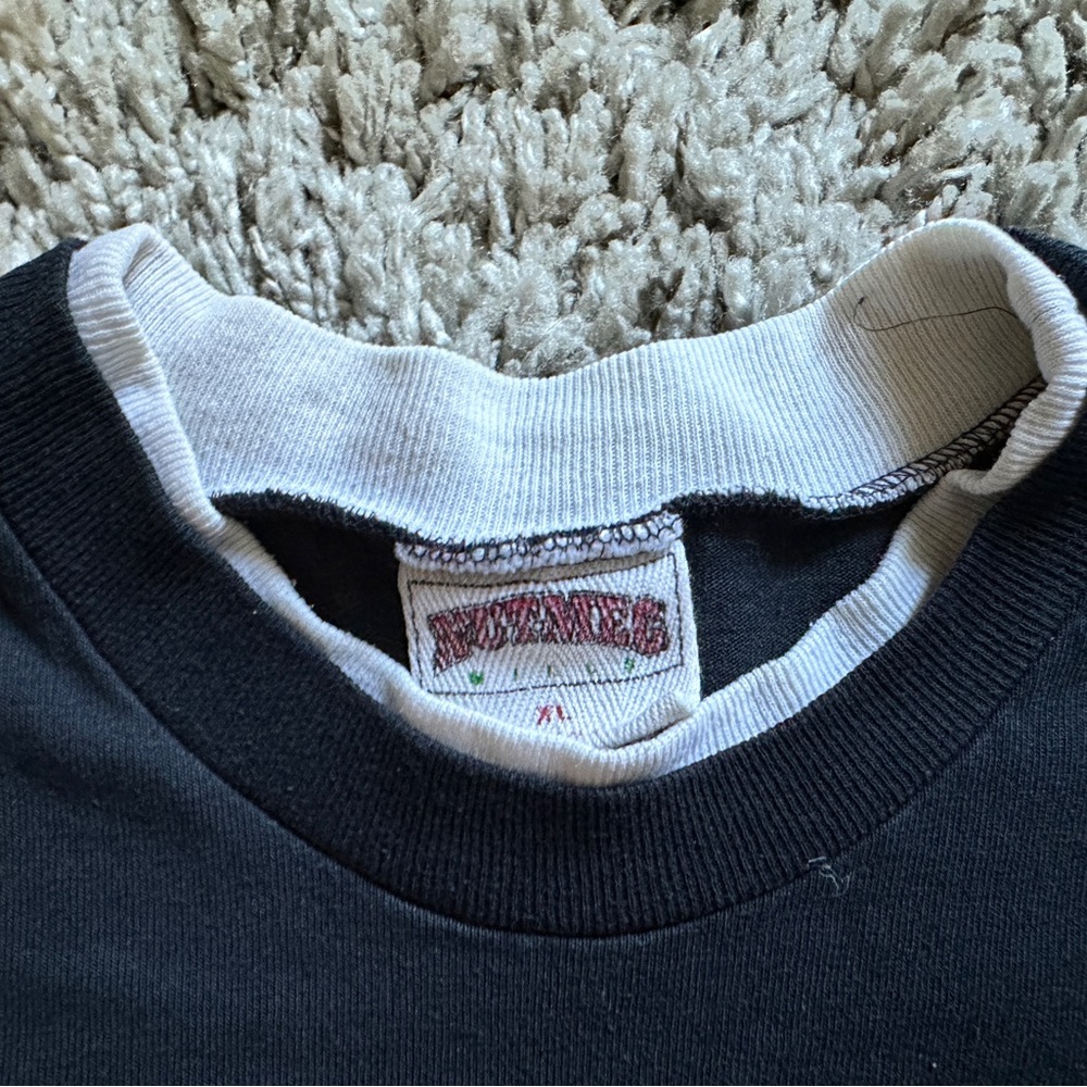 Nutmeg Oakland Raiders black white t-shirt - Picture 4 of 7
